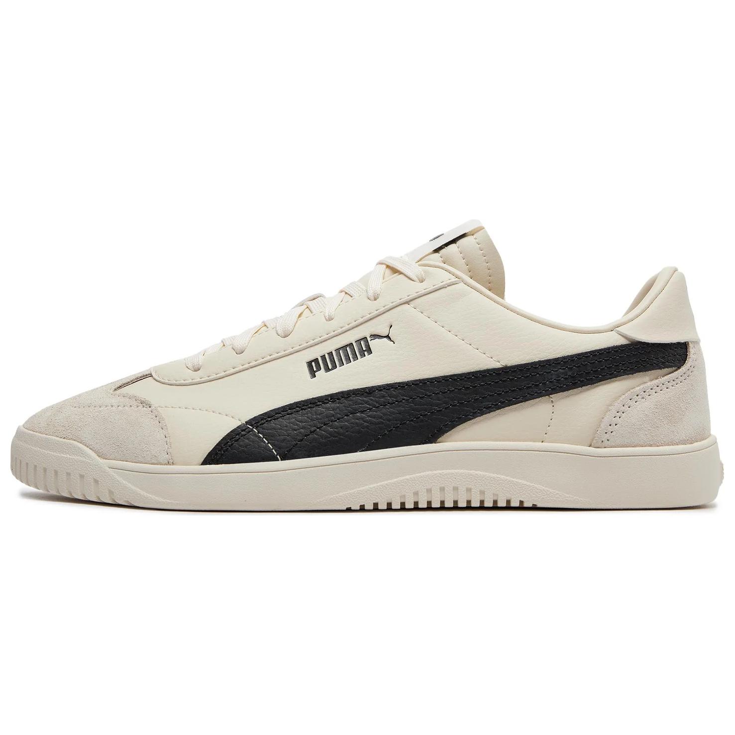 PUMA Club 5v5 Comfortable Low top Skateboard Shoes Unisex White Black