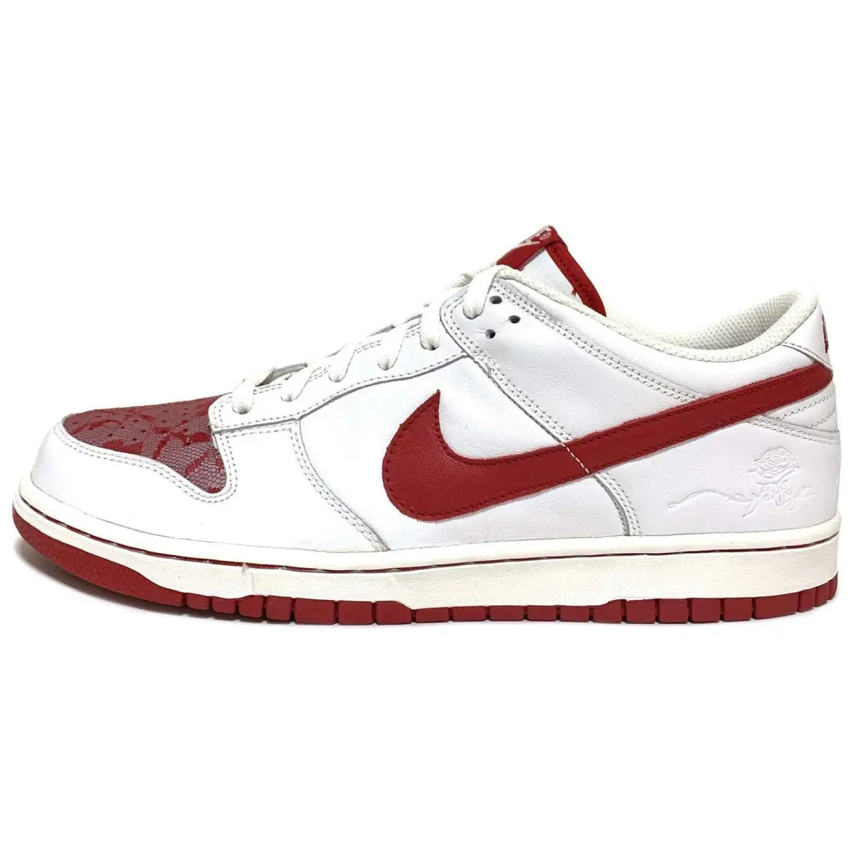 Nike Dunk Low White/Varsity Red White Women's