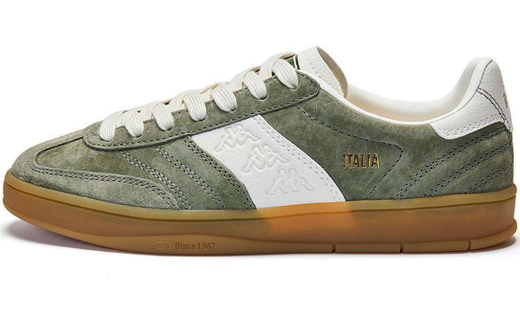 Кеды Kappa Retro Skate Shoes (зелено-белые)