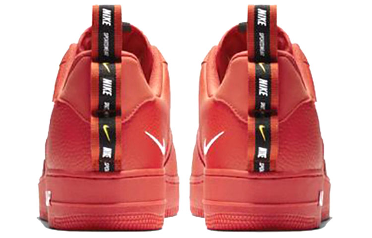 Кеды Nike Air Force 1 07 LV8 Utility Black (черно-красные) — фото 4