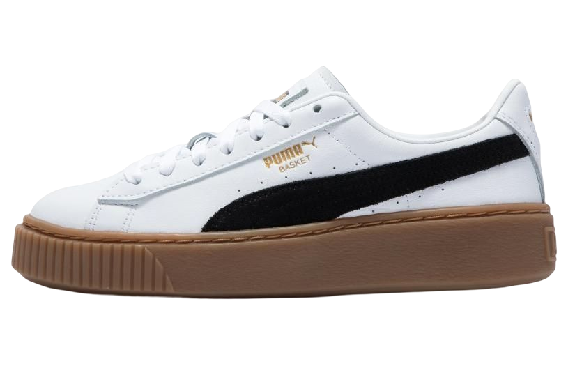 Женские кеды PUMA Basket Platform L (белые)