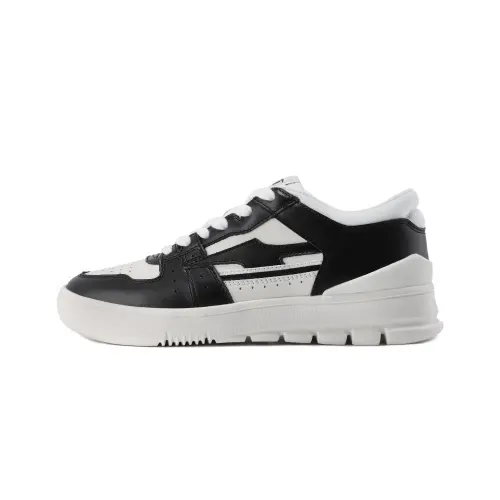 AVIA 825R Cow Leather Abrasion Resistant Low top Skateboard Shoes Women's White Black
