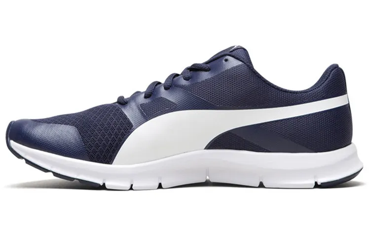 PUMA Flexracer Non Slip Cozy Low Top Sports Skate Shoes Blue White
