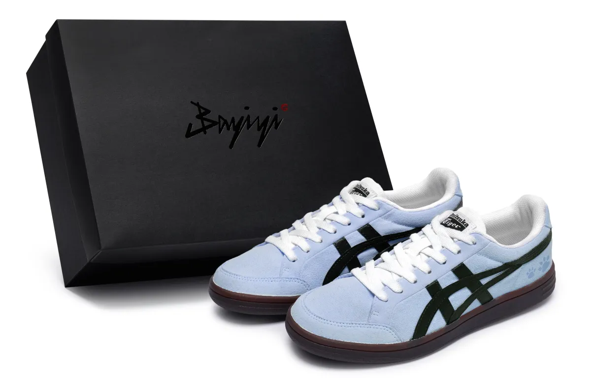 Onitsuka Tiger Advanti 811 Manufacturing, Velvet Cat Paw Blue, Special Shoe Box Slip Resistant Abrasion Resistant