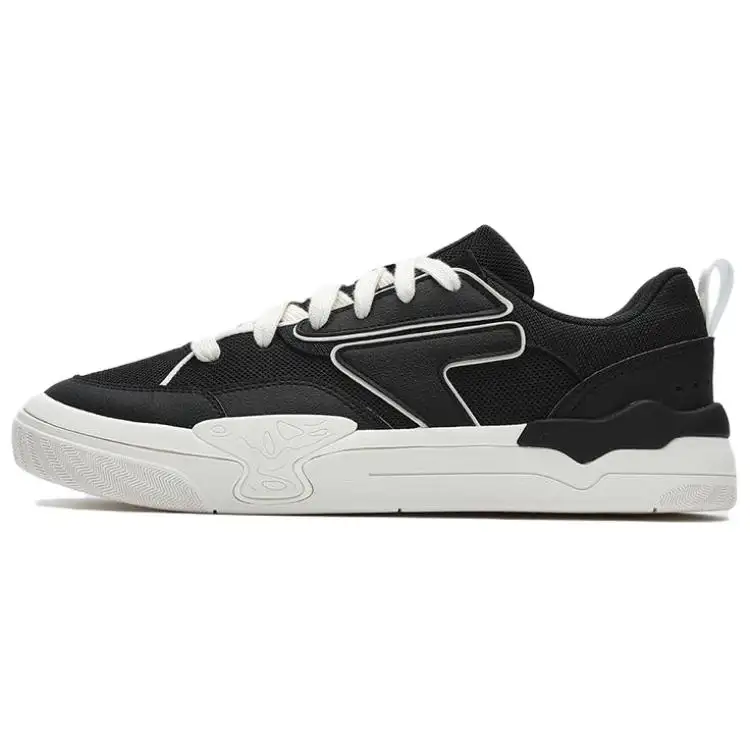 FILA FUSION MAN UAL Skateboarding Low top Skateboard Shoes Men's Black White