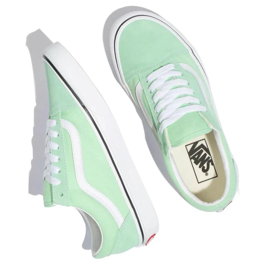 Кеды Vans Old Skool (зелено-белые) — фото 4
