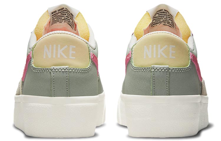 Женские кеды Nike Blazer Platform "Seafoam" (зеленый / розовый) — Зелёный / розовый — фото 5