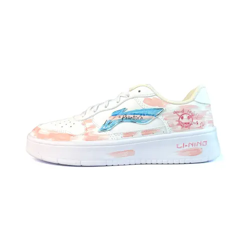 Li Ning Lightweight Breathable Lightweight And Breathable Low top Skateboard Shoes Women's Pink