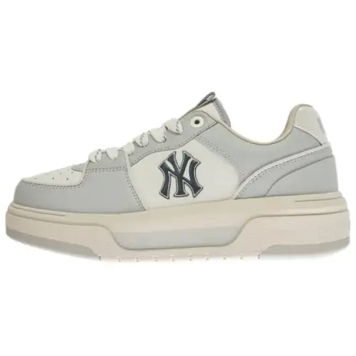 MLB Chunky Liner 24SS Leather Low top Skateboard Shoes Unisex Gray