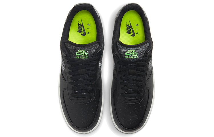 Мужские кроссовки Nike Air Force 1 07 LV8 (черный / серый / зеленый / белый) — Чёрный / серый / зелёный / белый — фото 4