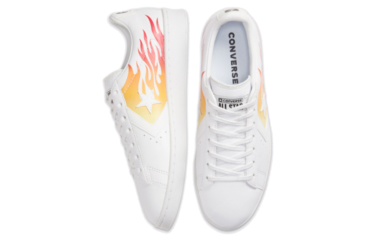 Кеды Converse Cons Pro Leather Archive Print (белый) — фото 4