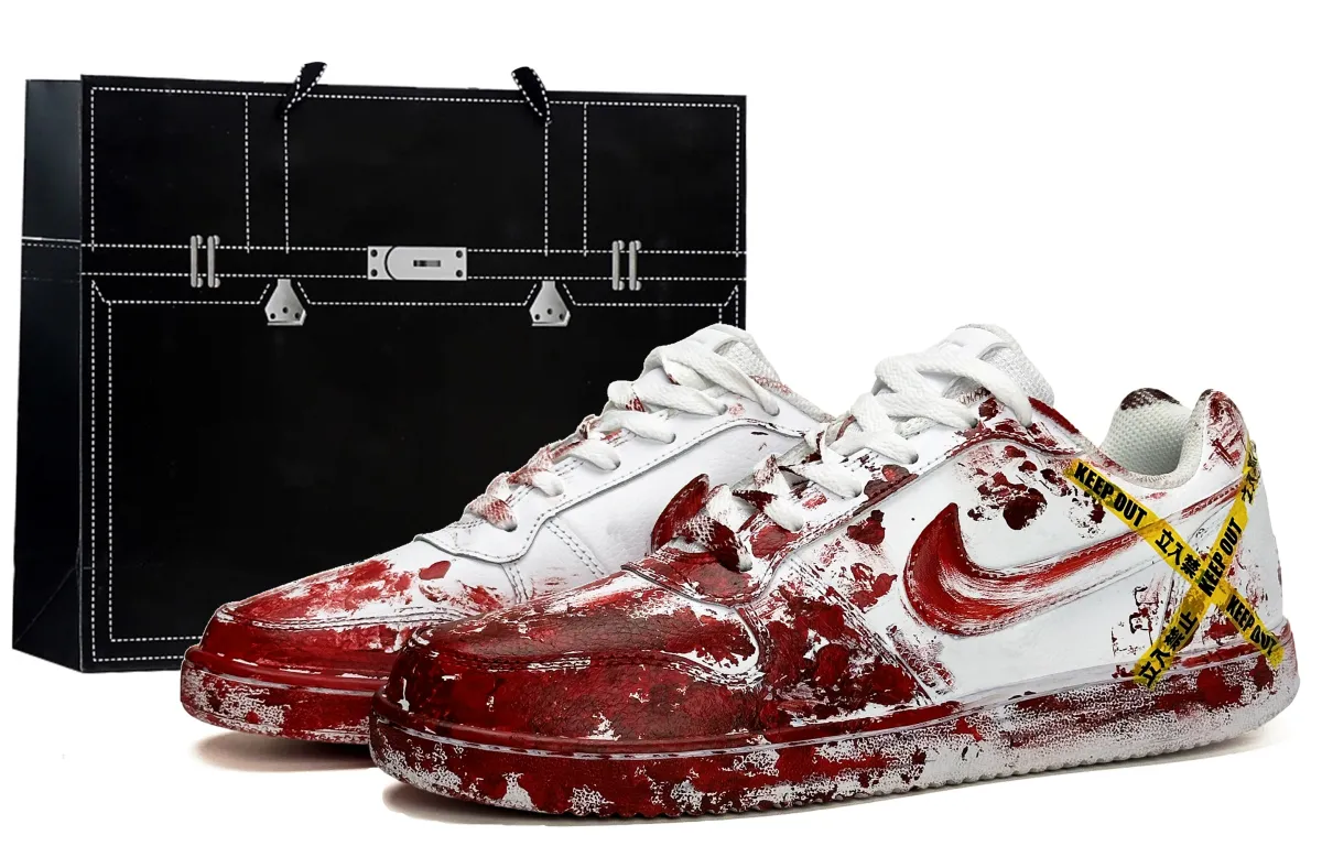 Nike EBERNON Trendy Frontline, Construction Site, Paint Shoes Slip Resistant Abrasion Resistant