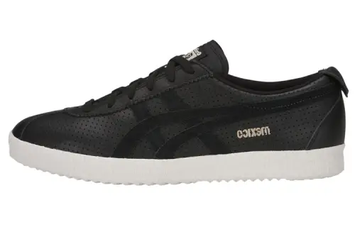Onitsuka Tiger MEXICO 66Delegation Slip Resistant Abrasion Resistant Low top Skateboard Shoes Unisex Pure Black
