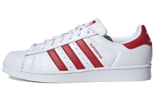 Adidas Superstar 'White Scarlet'