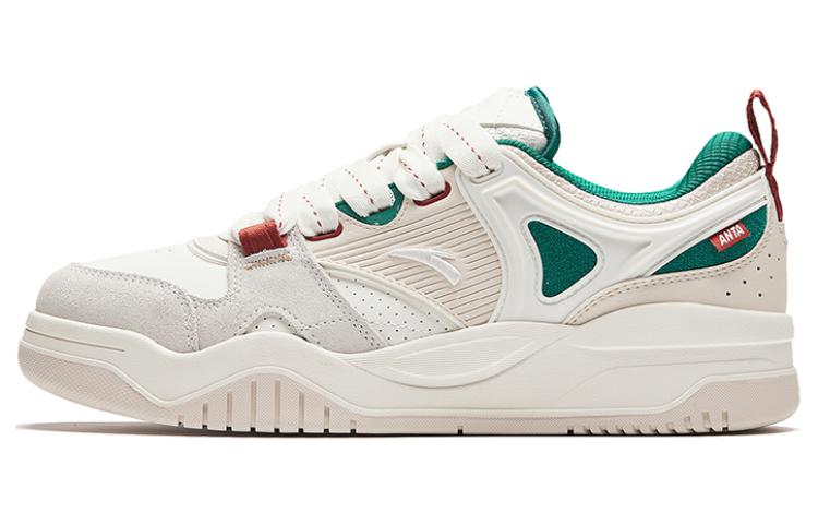 Anta Maris Sal Puffy Shoes Height Increasing Height Increasing Low top Skateboard Shoes Men's White Gray Green