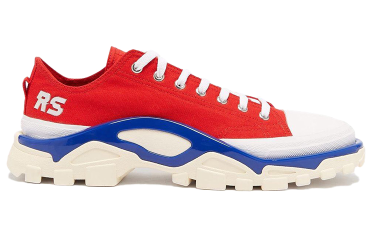Мужские кеды adidas originals Raf Simons Detroit Runner 'Red' (красно-синий) — фото 2