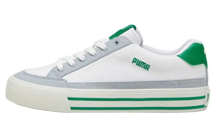 PUMA Cushioning Low top Skateboard Shoes Unisex White Green