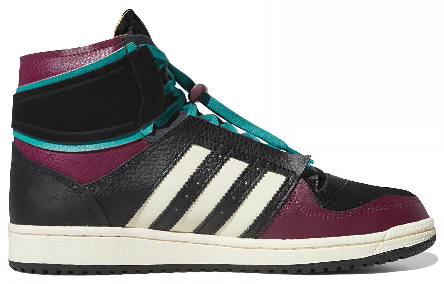 Мужские кеды adidas originals Top ten DE (черно-красные) — фото 2