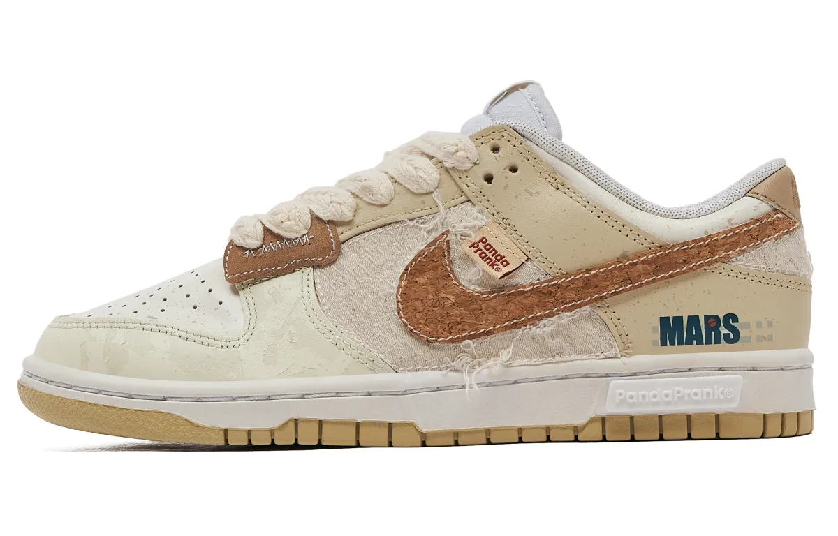 Nike Dunk Slip Resistant Impact Resistance Quick Dry Low top Skateboard Shoes Men's Beige Yellow
