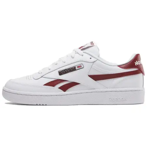 Reebok Club C Low top Skateboard Shoes Unisex White Red