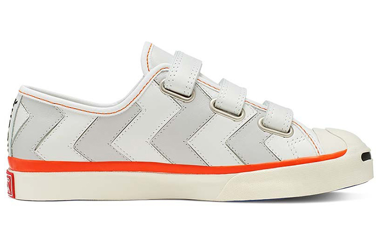 Женские кеды Converse Jack Purcell (бело-серые) — Белый / серый — фото 2