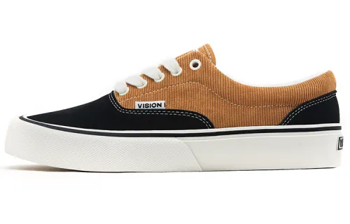 Vision Street Wear Trainers Plus Low top Skateboard Shoes Unisex Brown Black