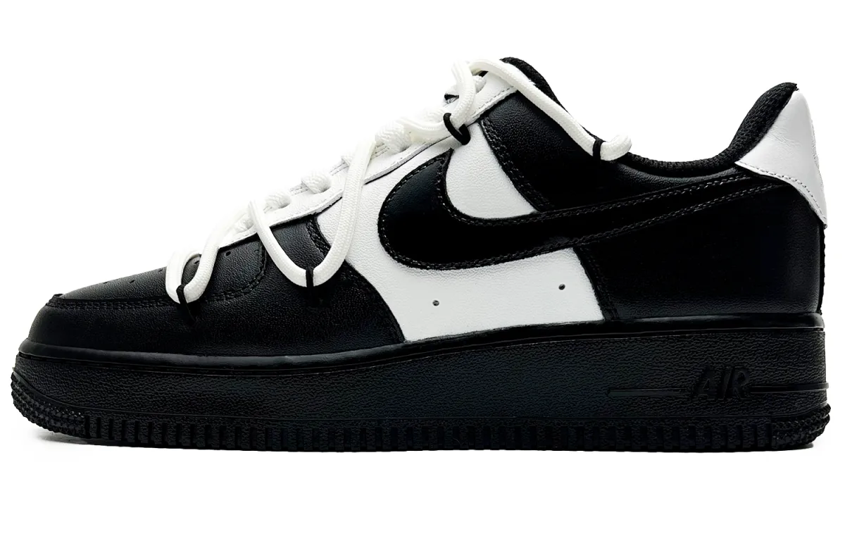 Nike Air Force 1 Reverse The Legend Slip Resistant Abrasion Resistant Low top Skateboard Shoes Unisex Black White