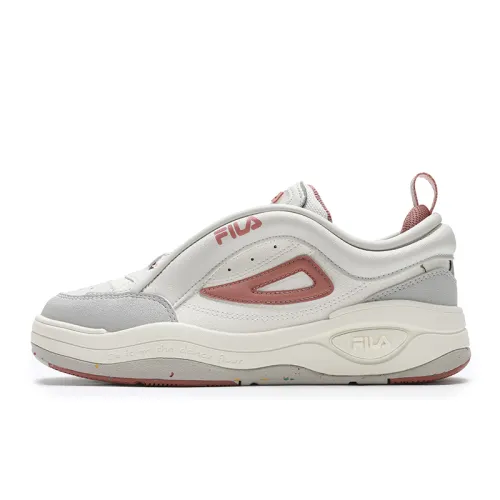 FILA Slip Resistant Low top Skateboard Shoes Women's White Gray