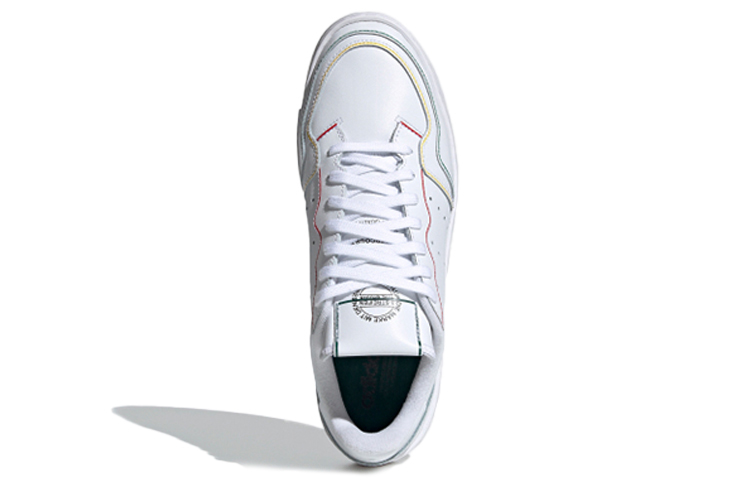 Кеды adidas Originals Super Court (бело-разноцветные) — Белый / жёлтый / зелёный / оранжевый / синий — фото 5