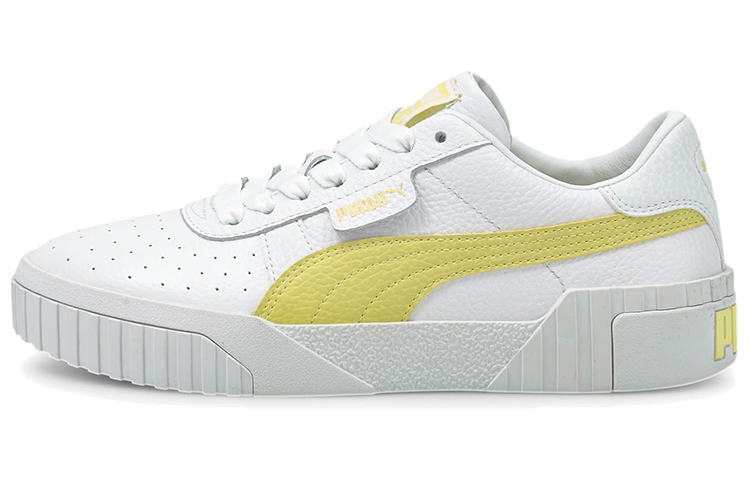 PUMA Cali Casual Sneakers White/Yellow Women's
