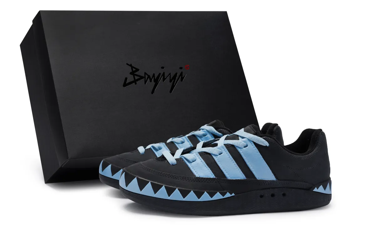 Adidas Originals Adimatic 811 Manufacturing, Jade Sea Mystery Blue, Special Shoe Box Low top Skateboard Shoes Unisex