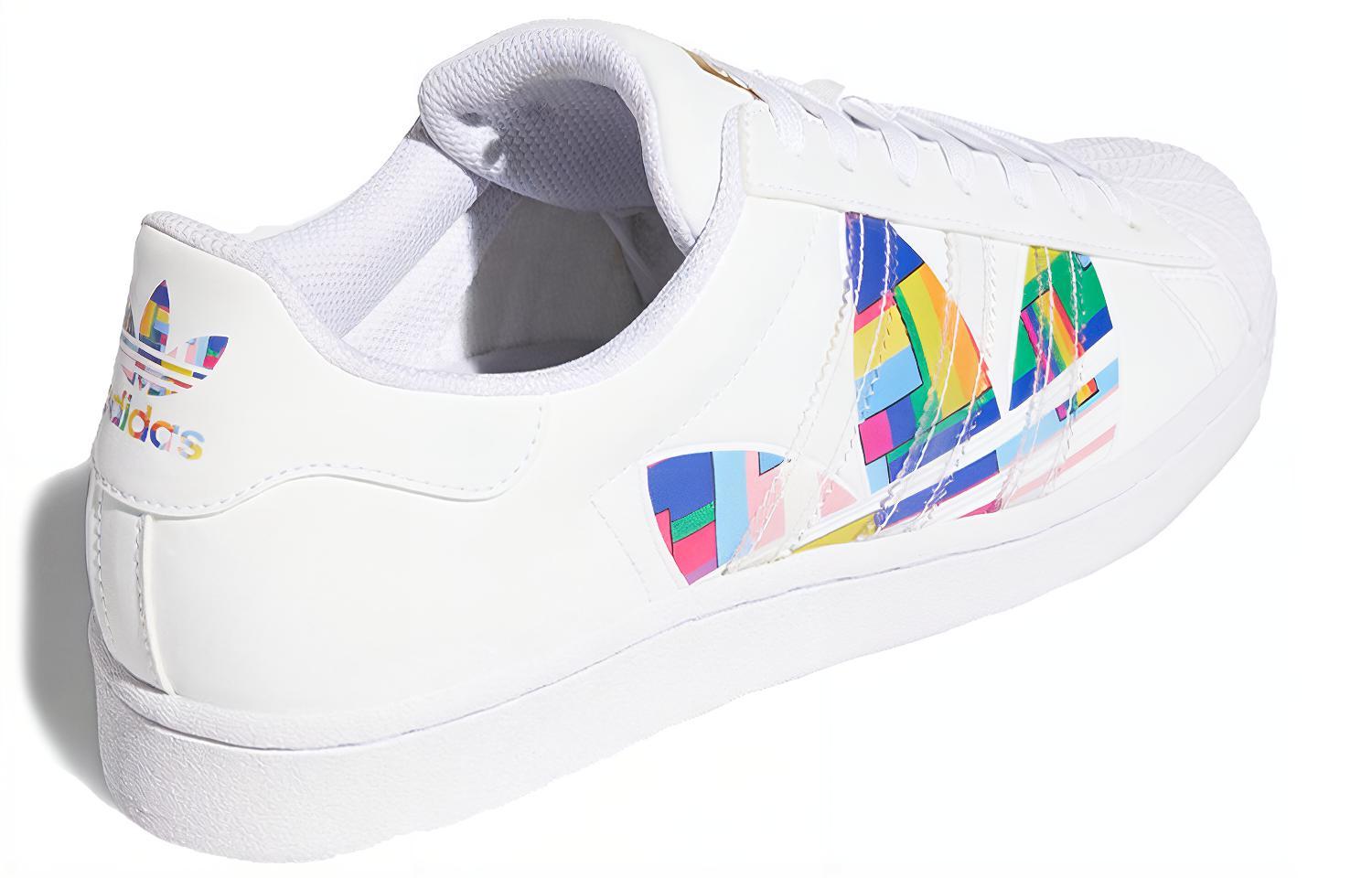 Кеды adidas originals SUPERSTAR Pride LOGO (белый) — фото 4