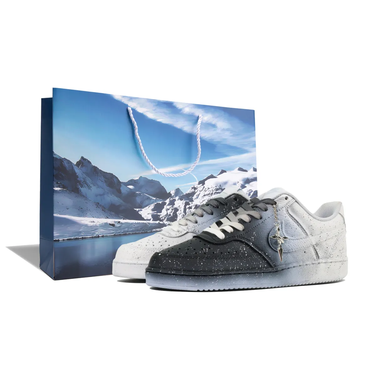 Nike Court Vision Nightfall, Shopping Bag Slip Resistant Cushioning Abrasion Resistant Breathable Low top