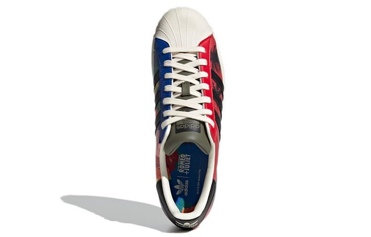Кроссовки adidas originals SUPERSTAR (красно-черно-синие) — Красный / чёрный / синий — фото 5