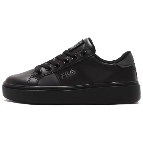 FILA Court Plumpy Cushioning, Wear Resistant Low top Skateboard Shoes Unisex Black