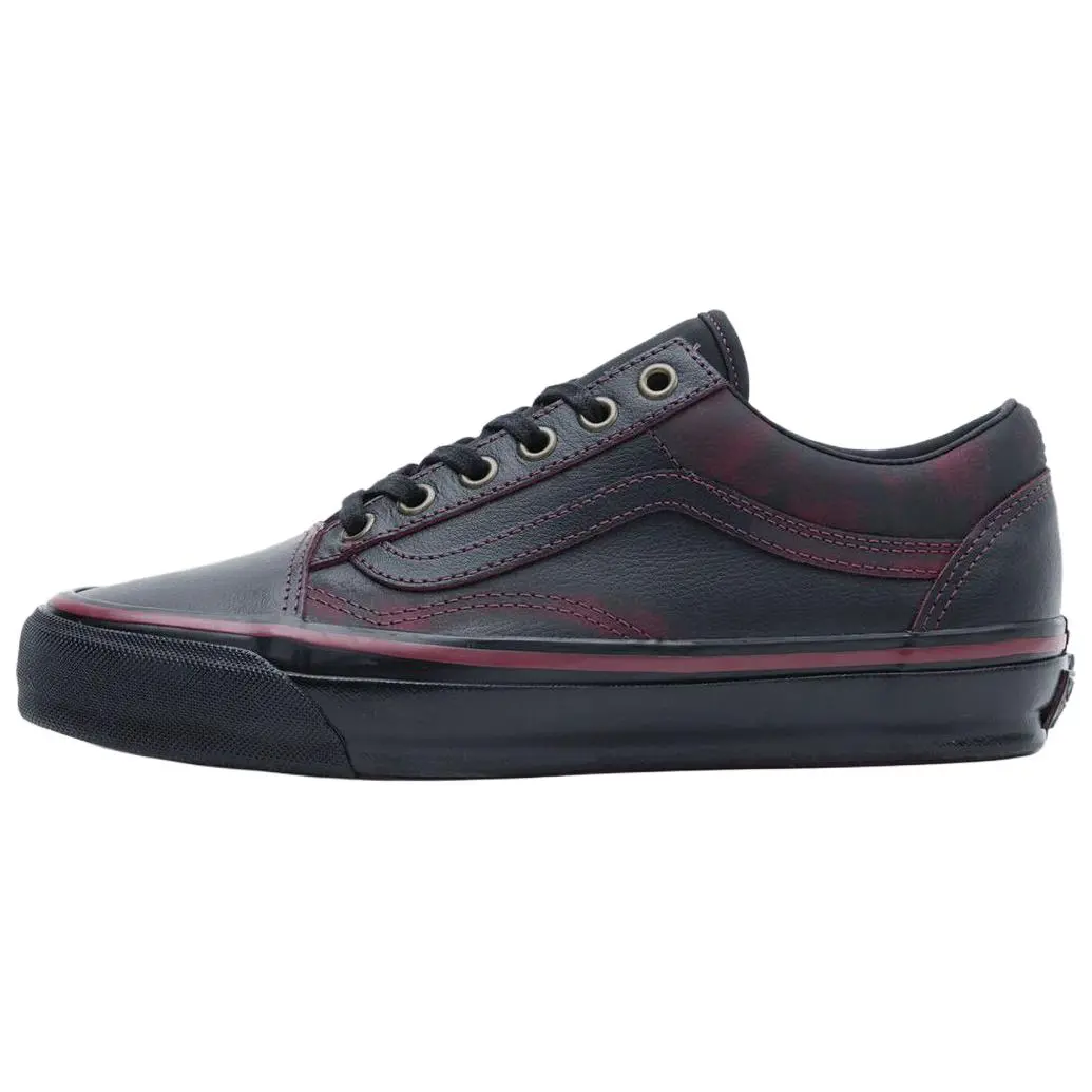 Vans x Tania Cruz Premium Old Skool Skateboard Shoes Unisex Black Red