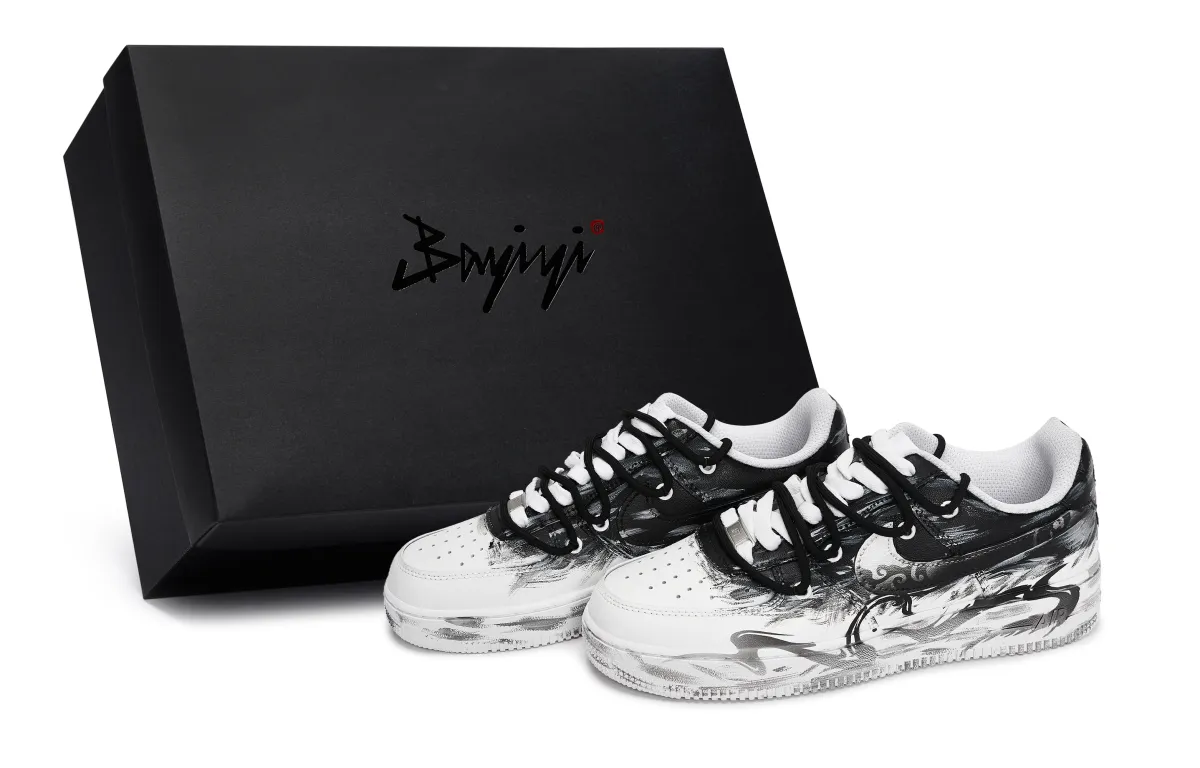 Nike Air Force 1 811 Manufacturing, Weatherproof, Special Shoe Box Low top Skateboard Shoes Unisex Black White