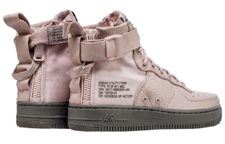 Женские кроссовки Nike Air Force 1 Silt Red (W) (розовый) — 樱花粉 — фото 4
