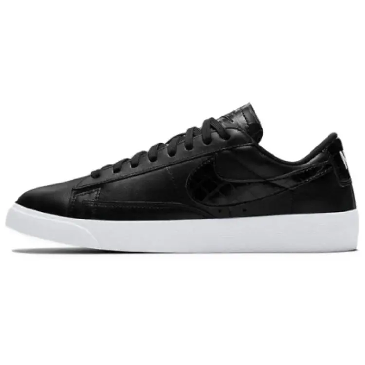 Nike Blazer Slip Resistant Abrasion Resistant Slip Resistant Abrasion Resistant Low top Skateboard Shoes Women's Black