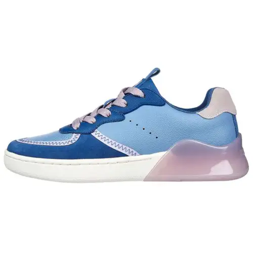 Skechers Block Skateboard Shoes Women's Low Top Blue