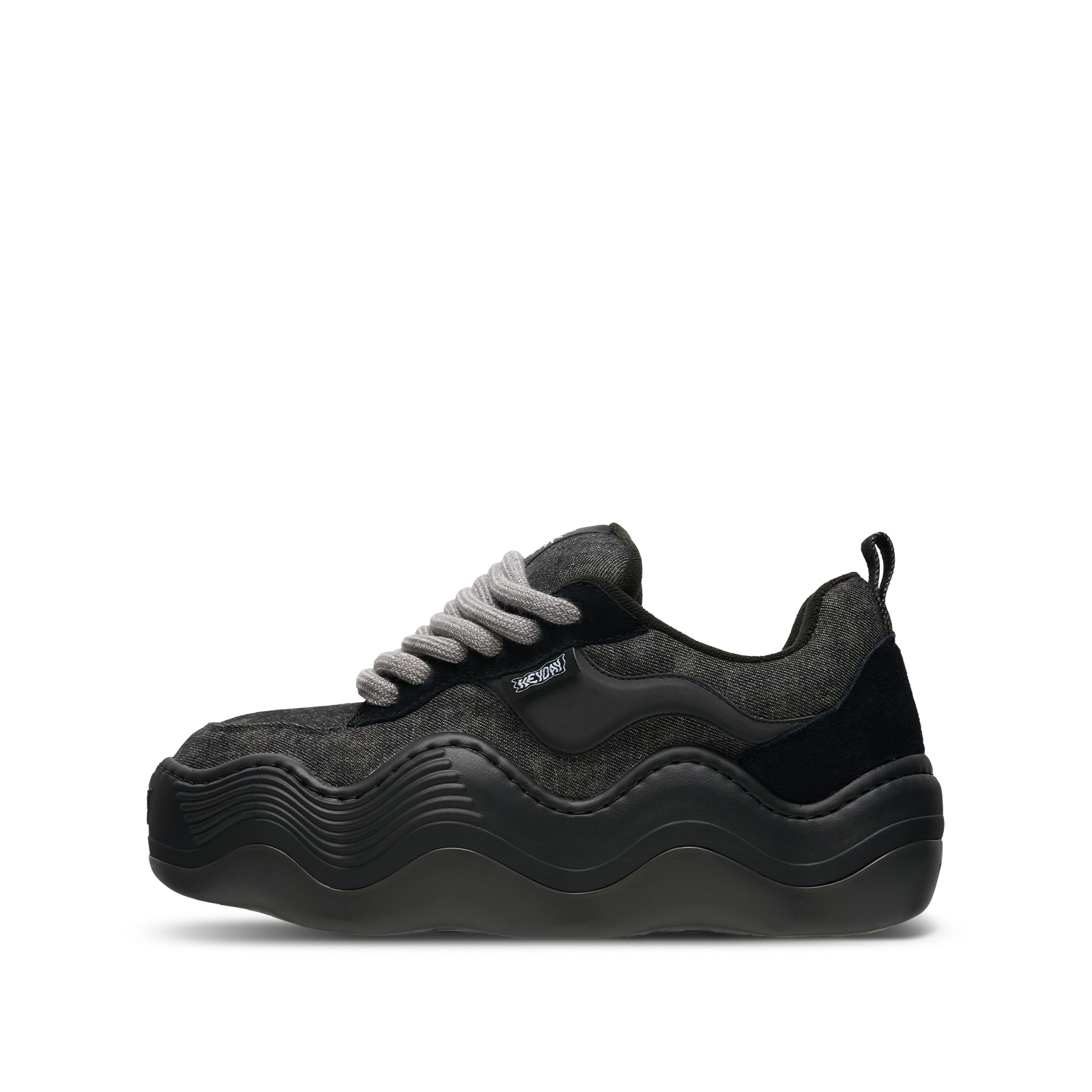 Heyday x ALLUME FEU X '2023' Slip Resistant Low top Skateboard Shoes Unisex Black