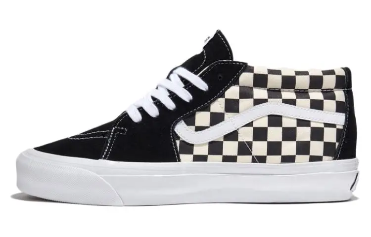 Vans SK8 Mid Reissue Mid top Skateboard Shoes Unisex Black White