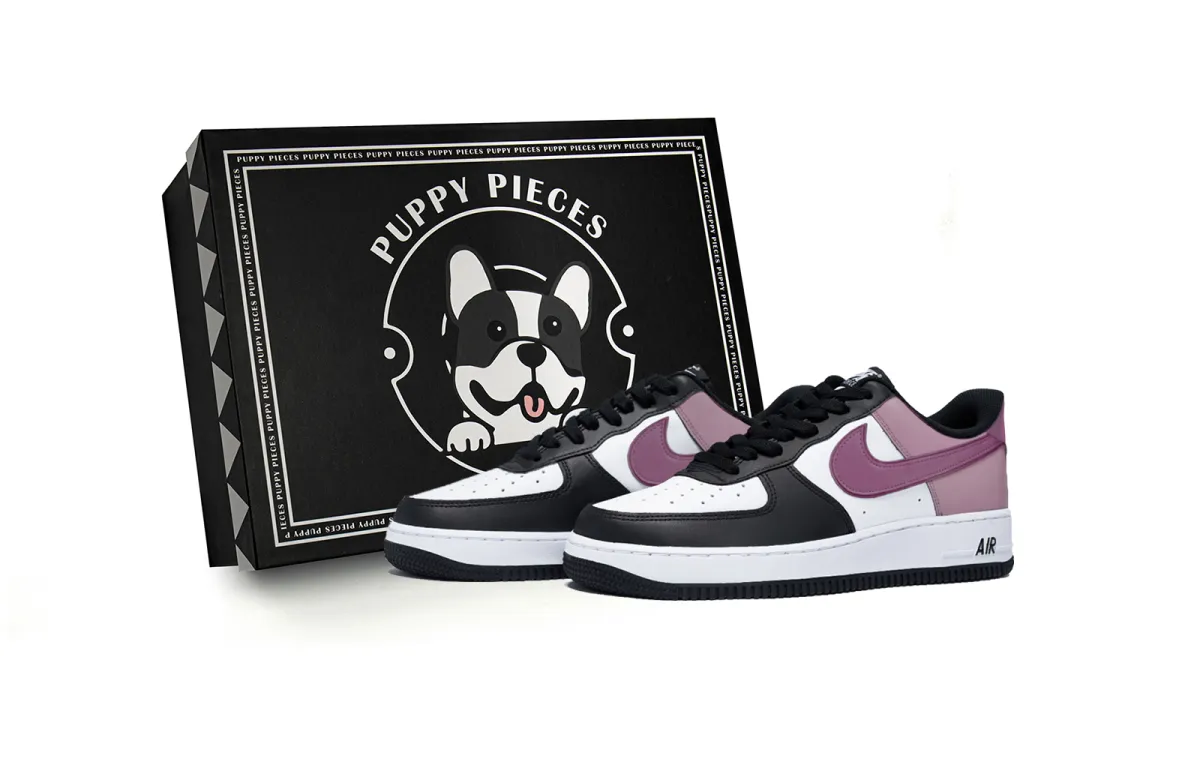 Nike Air Force 1 Puppy Fragment, Special Shoe Box Low top Skateboard Shoes Men's White