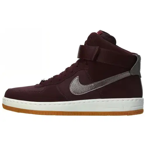 Nike Af1 Ultra Force Mid Deep Burgandy Metallic Pewter Women's