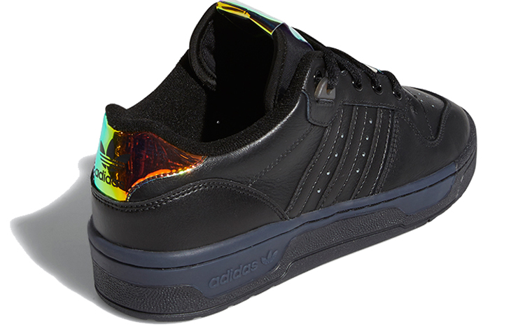 Женские кеды adidas originals Rivalry Low (черные) — фото 4