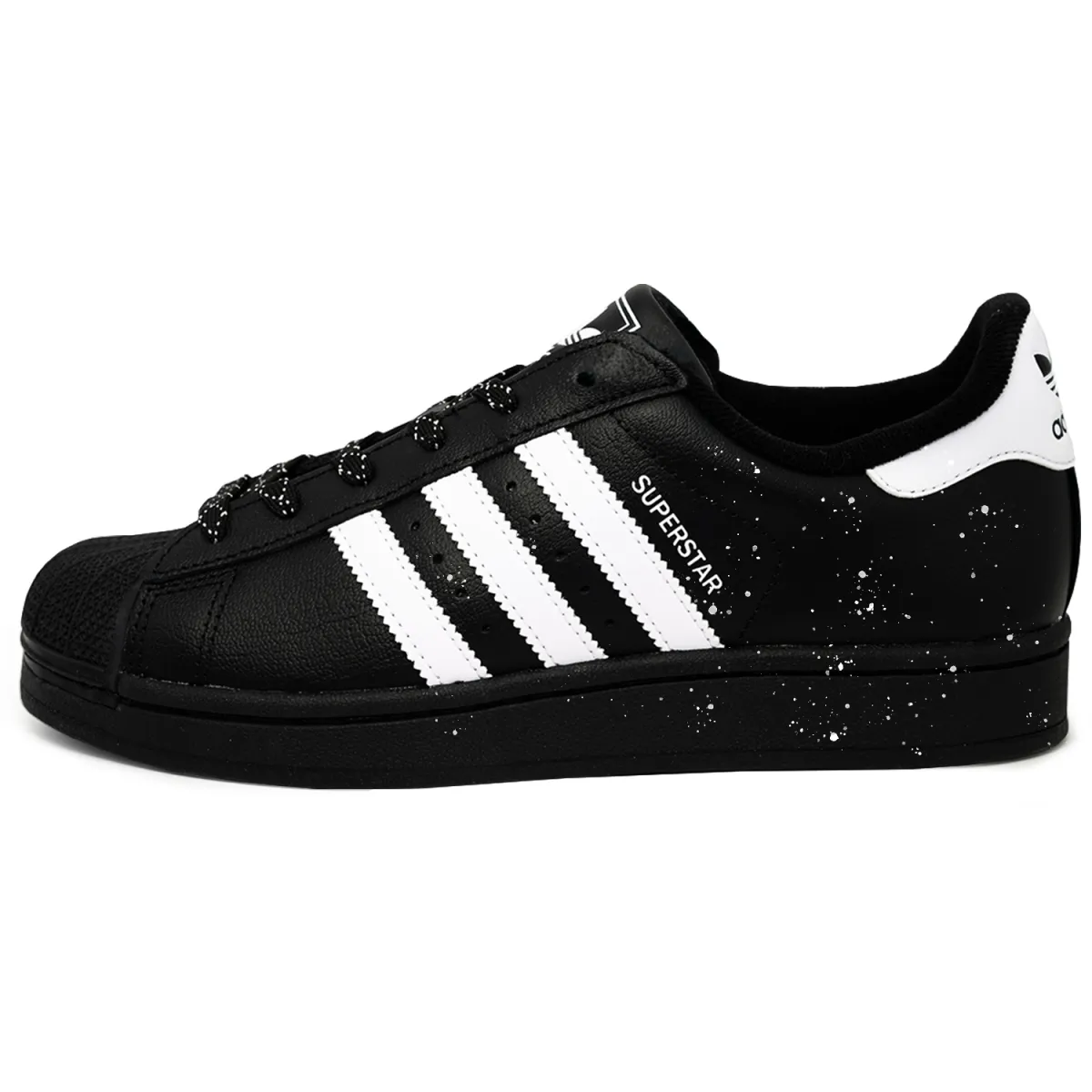 Adidas Originals Superstar 2 Starry Sky Minimalist Style Abrasion Resistant Low top Skateboard Shoes Unisex Black