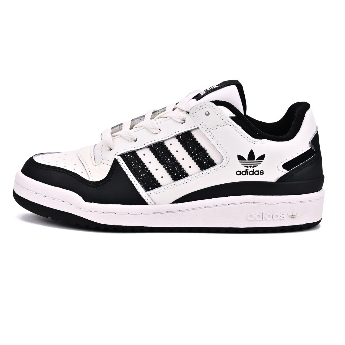 Adidas Originals FORUM Abrasion Resistant Low top Skateboard Shoes Unisex Black White
