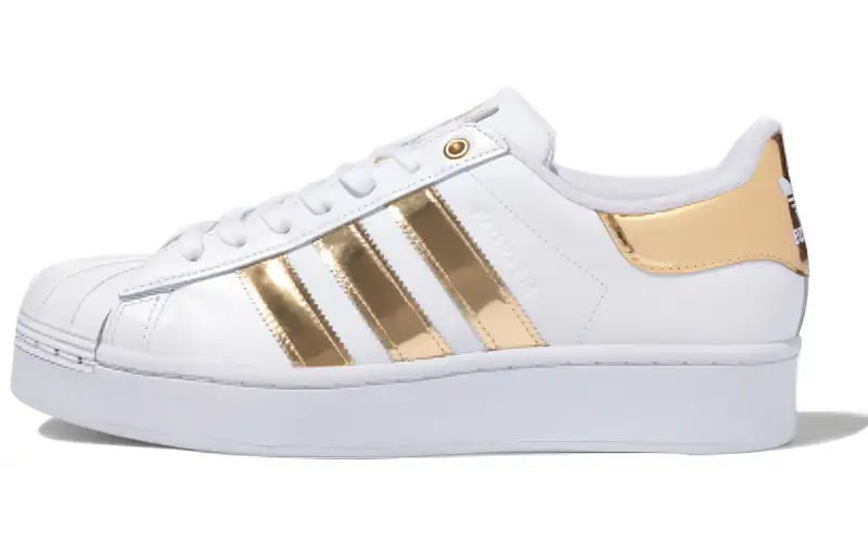 Adidas Wmns Superstar Bold 'White Gold Metallic' Women's