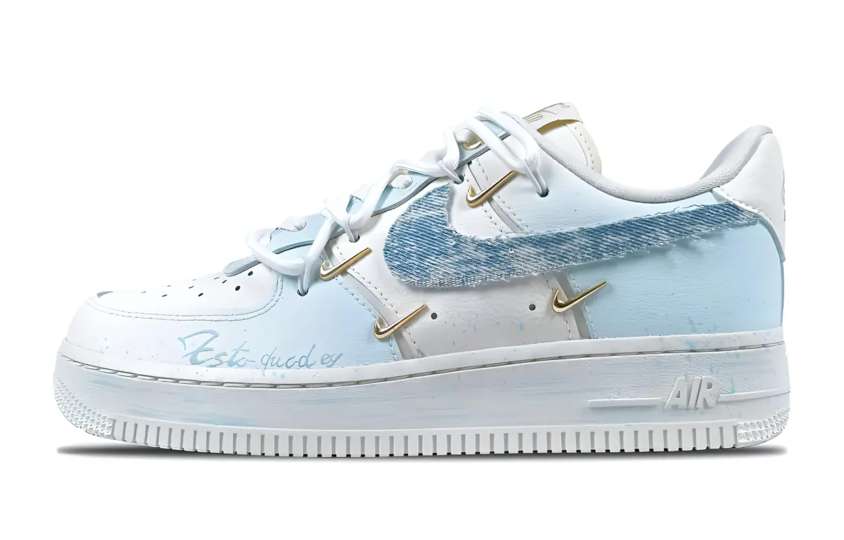 Nike Air Force 1 Slip Resistant Abrasion Resistant Slip Resistant Abrasion Resistant Low top Skateboard Shoes Women's