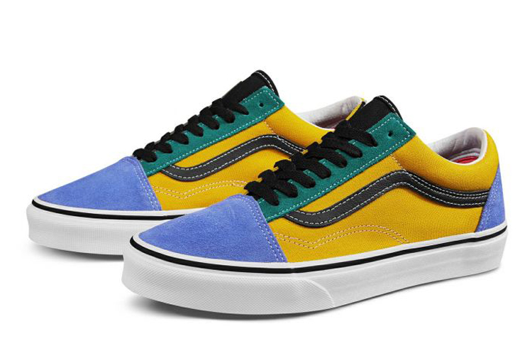 Кеды Vans Old Skool (желто-зеленые) — фото 2